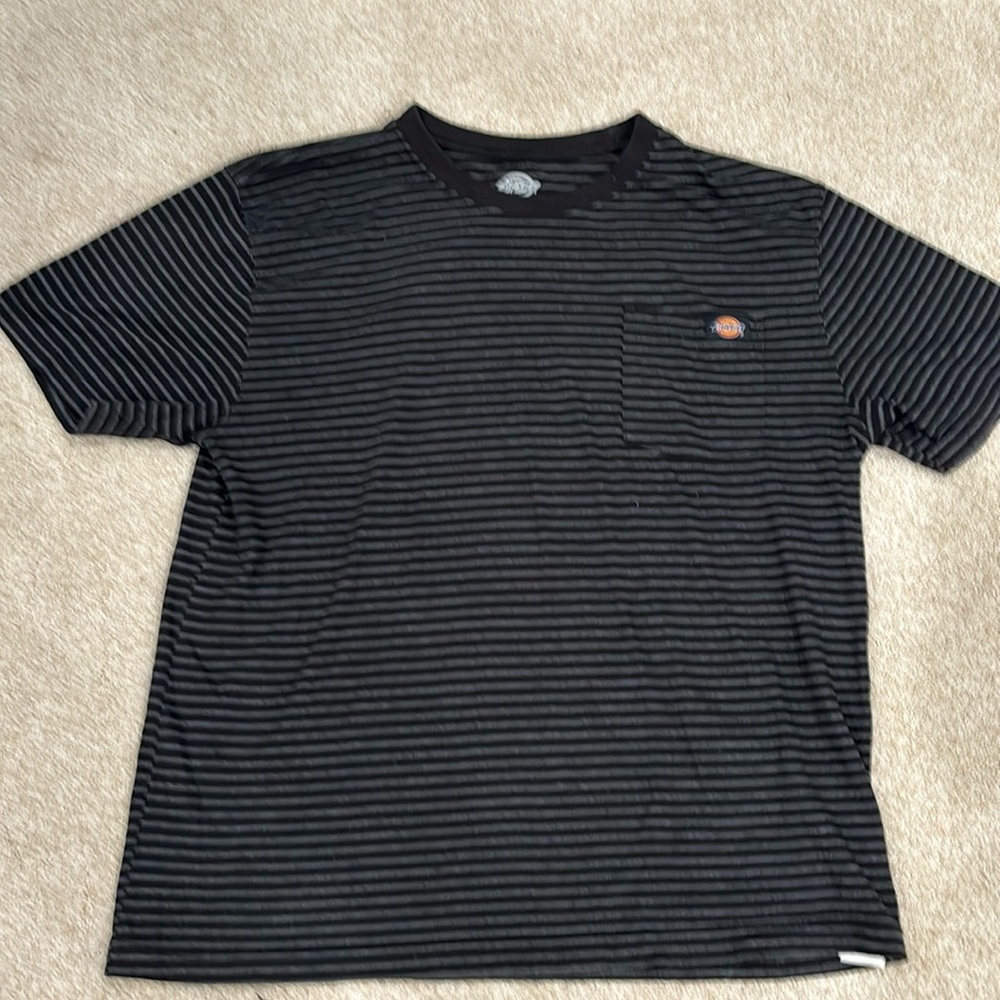 Dickies Short Sleeve Pocket T ,Black Stripe Size X-Large New Shirt in package